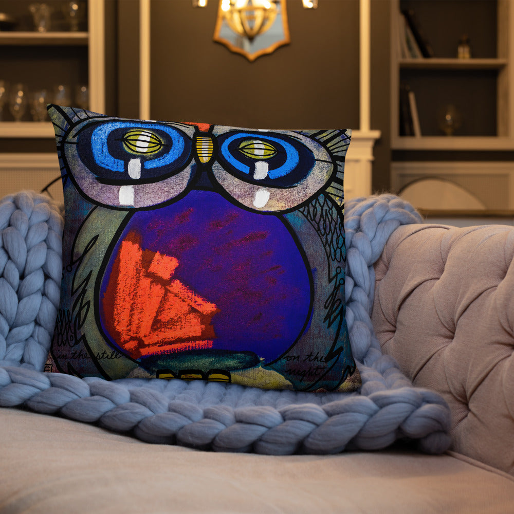 In the Still, on the Night - Lebo Premium Throw Pillow